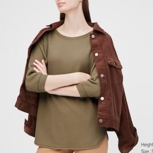 NWOT Uniqlo Waffle Crew Shirt